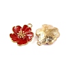 Light Gold Plated Alloy Enamel Pendants ENAM-Z017-14KCG-3