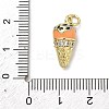 Brass Micro Pave Cubic Zirconia Pendants KK-H255-03G-04-3