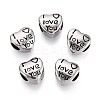 304 Stainless Steel European Style Large Hole Beads STAS-T072-106AS-1