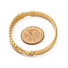 Ion Plating(IP) 304 Stainless Steel Hinged Bangles for Women STAS-Z114-08G-5