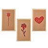 5 Bags Kraft Paper Greeting Cards AJEW-YW0001-50A-2
