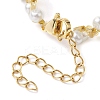 Imitated Pearl Acrylic & Glass Beaded Bracelets with 304 Stainless Steel Lobster Claw Clasps for Women BJEW-JB10199-01-5