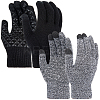 2 Pairs 2 Colors Polyester Gloves AJEW-GF0010-75-1