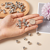 100Pcs 10 Style Tibetan Style Alloy European Beads TIBEB-MP0001-01-6