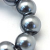Baking Paint Pearlized Glass Pearl Round Bead Strands HY-Q003-10mm-12-3