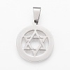 Tarnish Resistant 304 Stainless Steel Pendants STAS-F106-23P-1