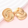 304 Stainless Steel Vortex Spiral Stud Earrings EJEW-C148-01G-3