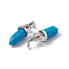 Synthetic Turquoise Big Pointed Pendants G-I342-01P-03-3