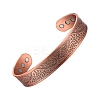Alloy Magnetic Cuff Bangles for Woman Men PW-WG11C77-01-2