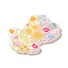 Printed Opaque Acrylic Pendants SACR-G031-01D-3