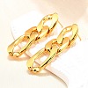 Iron Plating(IP) 304 Stainless Steel Stud Earrings EJEW-D095-23G-5