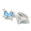 Alloy Rhinestone & Enamel Pendants PALLOY-F312-01S-2
