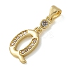 Brass Micro Pave Cubic Zirconia Pendants KK-M319-02G-Q-2