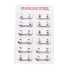Tarnish Resistant 304 Stainless Steel Huggie Hoop Earrings X-EJEW-O087-09D-P-3