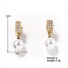 Elegant French Style Fashion Imitation Pearl Hoop Earrings for Women with Shiny Design BD2550-2-1
