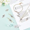 60Pcs 2 Style Light Gold Plated Alloy Links Connectors ENAM-NB0001-51-2