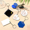 Sublimation Blanks Keychains AJEW-CJC0015-003-6