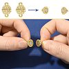 10 Bags Alloy Rhinestone Magnetic Clasps RB-FS0001-08S-2