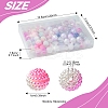 200Pcs 10 Styles Imitation Pearl & Opaque Acrylic Berry Beads OACR-FS0001-96B-4
