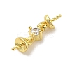 Brass Micro Pave Cubic Zirconia Peg Bails KK-K371-19G-2