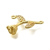 Brass Micro Pave Cubic Zirconia Beads KK-D295-11G-2