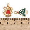 Christmas Alloy Enamel Pendants ENAM-G234-01K-4