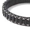 Leather Braided Cord Bracelets BJEW-E345-15-B-3