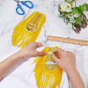 1 Pair Handmade Plastic with Polyester Tassel Epaulettes DIY-FH0007-12-3
