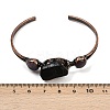 Natural Amethyst & Tourmaline  Cuff Bangles G-B149-16R-05-5