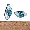 4Pcs Transparent Epoxy Resin Butterfly Wings Pendants RESI-C057-03D-3