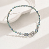 AB Color Glass & Alloy Beaded Anklets for Women HD5357-5-1