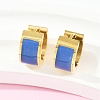 304 Stainless Steel Enamel Hoop Earrings EJEW-K268-20G-04-2