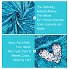 PVC Reversible Sequin Fabric DIY-WH0430-543F-4