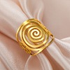 304 Stainless Steel Adjustable Cuff Rings RJEW-L129-05G-2