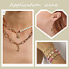 100Pcs 10 Styles Ocean Series Tibetan Style Alloy Pendants FIND-AR0005-86-5
