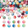 400Pcs 10 Colors Gradient Color Resin Imitation Pearl Beads RESI-NB0002-02-1