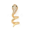 Brass Micro Pave Cubic Zirconia Pendants KK-P302-09G-1