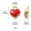 Alloy Enamel Charms ENAM-YW0002-28-4