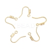 Brass Micro Pave Clear Cubic Zirconia Earring Hooks LS-KK-Z084-10G-1