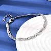 304 Stainless Steel Interlocking Herringbone Chain Bracelet for Women BJEW-K240-08B-P-3