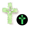 Luminous Alloy Resin Pendants RESI-D073-01E-1
