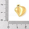 304 Stainless Steel Heart Pendants LS-STAS-R162-01G-06-3