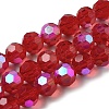 Electroplate Transparent Glass Beads Strands X-EGLA-A035-T10mm-L01-1