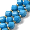 Dyed Natural Howlite Beads Strands G-G023-B01-02A-1