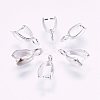 Grade AA Brass Ice Pick Pinch Bails for Pendant Making KK-M008-b-05S-NR-1