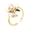 Barss Enamel Cuff Open Rings for Women KK-CBA1C83-01A-G-4