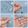 4Pcs 925 Sterling Silver Ice Pick Pinch Bails FIND-HS0002-08B-4