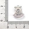 Rack Plating Brass with Cubic Zirconia Pendants KK-Q010-05P-3