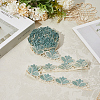 6Yards Polyester Wavy Lace Trim Ribbon SRIB-GF0001-45C-3