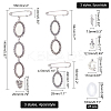 4Pcs Iron Brooch Pin Findings DIY-CA0002-71-2